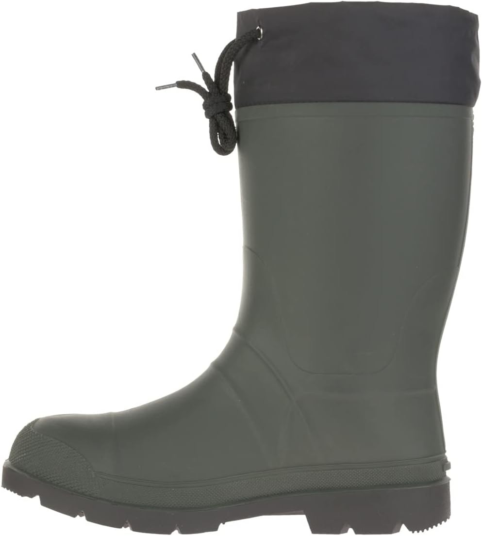 Kamik Mens Forester Insulated Rubber Bootskhakiblack Kamik Deals